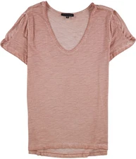 Sanctuary Clothing Womens Twist Sleeve Basic T-Shirt