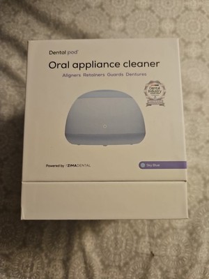 **Damaged BOX** Zima Dental Pod-Oral Appliance Cleaner Sky Blue