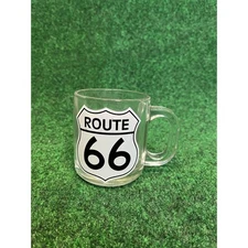 Vintage Route 66 Coffee Mug Tea Cup Glass Unisex VTG