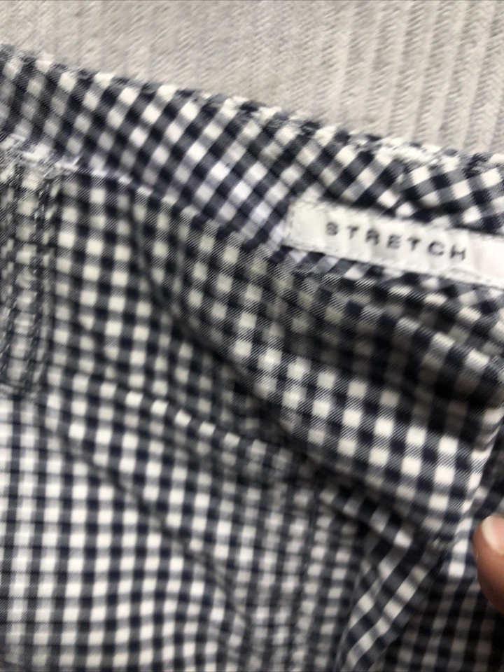 Bermudas deportivas Jones New York talla 10 azul marino blanco a cuadros Foto 4 de 4