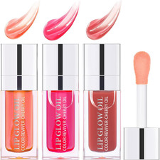 Plumping Lip Glow Oil – Hydrating Tinted Gloss, Long-Lasting Shine Natural Oil