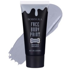 BOBISUKA Grey Face Body Paint, Water Based Face Painting for Art Theater Hallowe