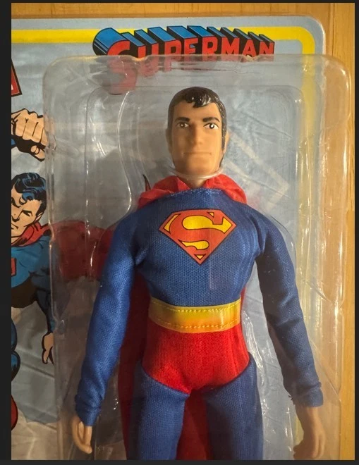 8-дюймовая ретро экшн-фигурка Супермена из величайших героев мира 2014 FTC новая в коробке из комиксов DC - Изображение 3 из 4