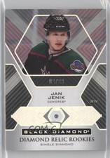 2021-22 Upper Deck Black Diamond Relic Rookie Gems Single 2/99 Jan Jenik n1u