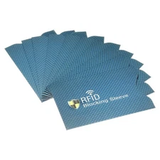 RFID Blocking Credit Card Sleeves Protect NFC Holder Dark Blue 20Pcs
