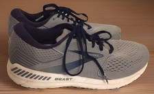 Brooks Beast 20 Running Sneaker Shoe Low Mesh 10.5 D 1103271D491 Gray White