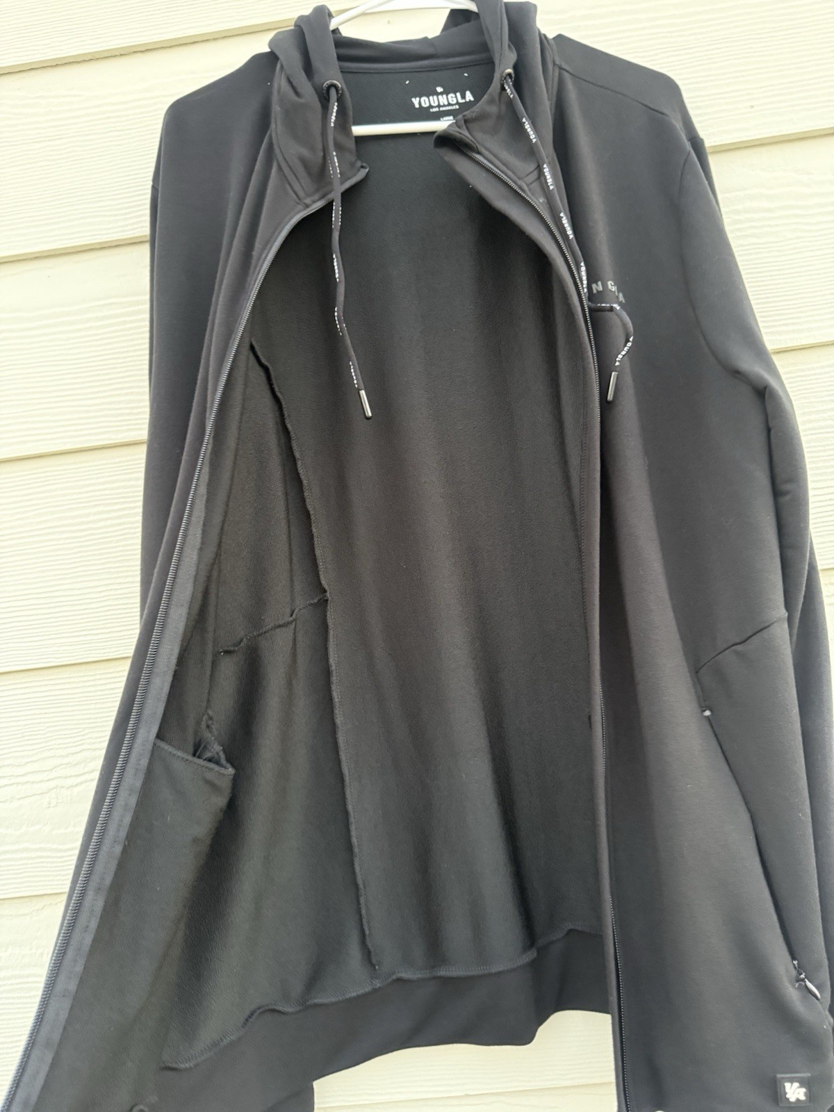 YoungLA Black Performance Full Zip Jacket Mens La… - image 6