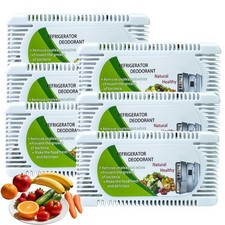 6 Pack Fridge Deodorizer, Refrigerator and Freezer 1 Count (Pack of 6), White