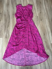 Bright Dopamine Dressing Pink Leopard Print Midi Dress