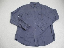 Banana Republic Shirt Mens Medium Blue Long Sleeve Button Up Slim Fit Excellent