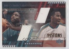 2000-01 Upper Deck UD Combo Materials Mateen Cleaves #MC-CM 0o9