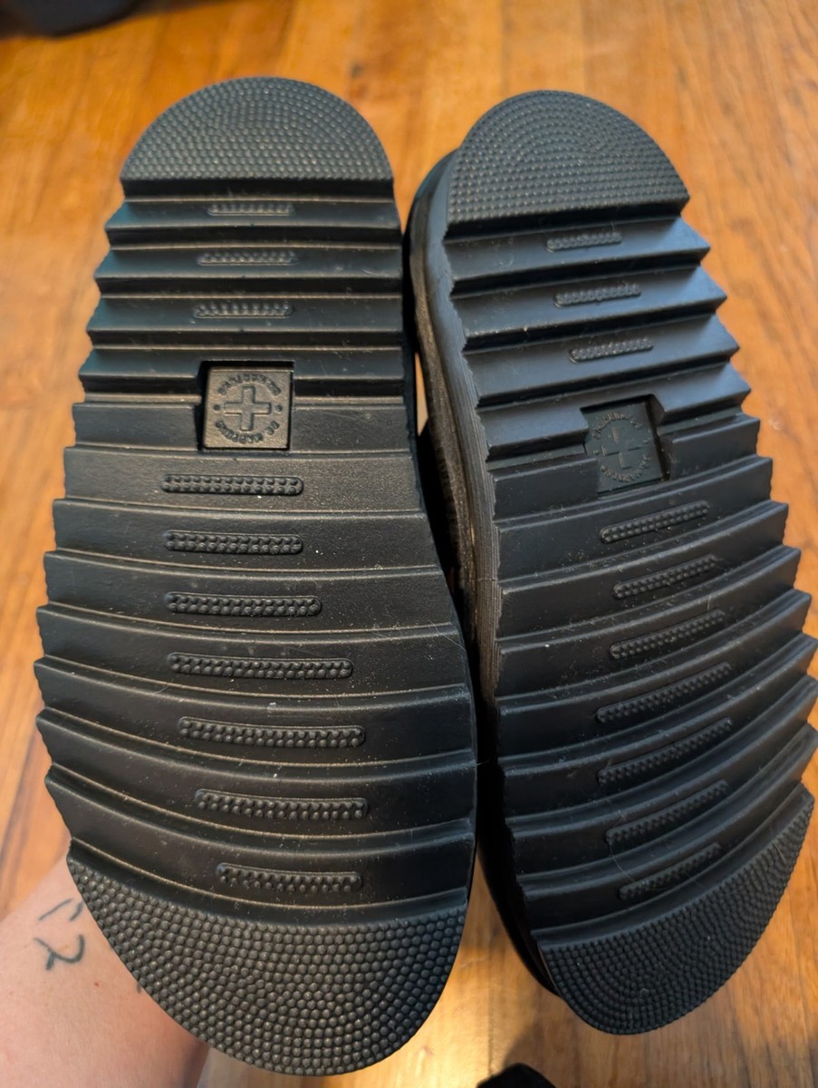 Dr. Martens Women's Myles Brando Black Leather Slide Sandals Sz 6 New W/O Box View 6