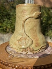 Vintage Studio Pottery Large Vase Handmade Artisan Folk Art Sculpture