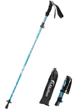 	A ALAFEN Lightweight Collapsible Trekking Pole - 7075 Aluminum Adjustable	