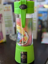 Portable and Rechargeable Battery Juice Blender - Green -380ml