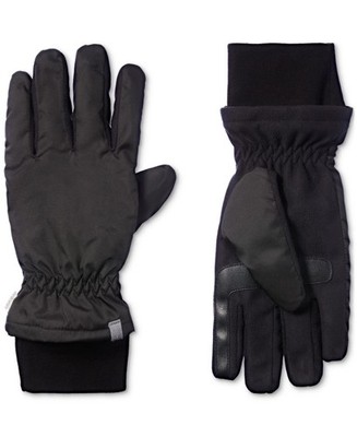 New Isotoner Signature Smart DRI Water Repellent Smart Touch Ripstop Gloves L