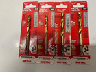 Lot Of 4 Milwaukee Drill Bits Titanium Red Helix — photo 1