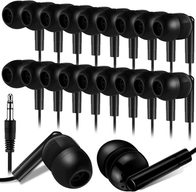 500 Pack Wired Earbuds Bulk for Classroom Ear Headphones Wired Basic Student Ear