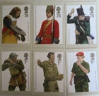 6 x 2007 MINT ROYAL MAIL PHQ CARDS 303 (1-6) - BRITISH ARMY UNIFORMS - UNUSED