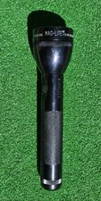 Vintage Mag-Lite 2 C Cell Black Flashlight 9