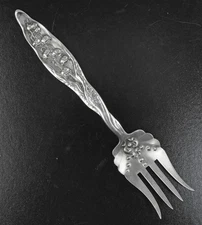 Whiting Sterling Lily of the Valley Small 6" Chipped Beef Fork No Mono