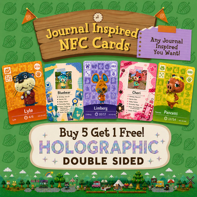 Only 1 Card Animal Crossing Series 5 Villager Cards 001~072 NFC cards Series