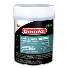 Bondo Short Strand Fiberglass Reinforced Filler 1 Quart With 1 Oz. Hardener Whi Bondo Short Strand Fiberglass Reinforced Filler 1 Quart With 1 Oz. Hardener Whi