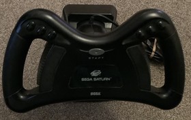 Sega Saturn Official Arcade Racer Steering Wheel bundle MK-80304+SEGA RALLY GAME