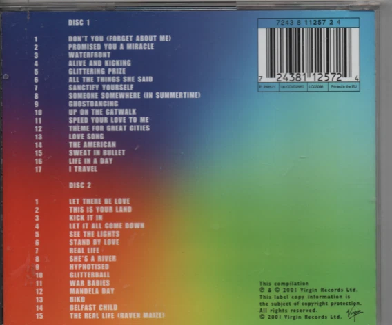 2 CD Simple Minds/ The Best of/ 32 Songs/ Remaster Edition 2001 - Bild 2 von 2