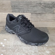 New Balance Brighton Mens Golf Shoes Sz 9 D Black Lace-Up Waterproof Sneakers