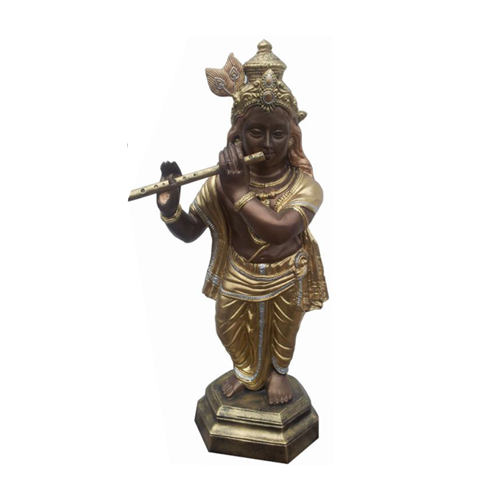 Deko Figur Statue Skulptur 82 Cm Figuren Statuen Skulpturen FlöTe Buddha (B60)-image