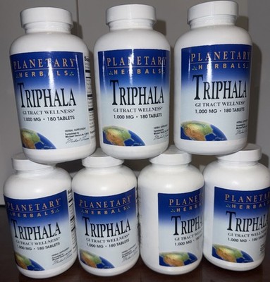 7 Planetary Herbals Triphala GI Tract Wellness 1,000mg 180 Tablets  Exp 10/28