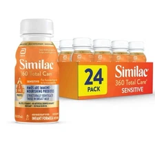 similac 360 total care sensitive infant formula 8 Fl Oz (Case Of 24)