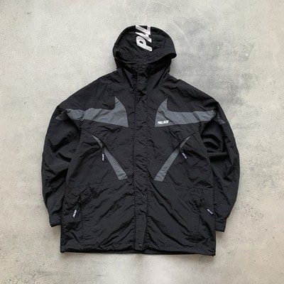 PALACE SKATEBOARDS SPEEDER NYLON SHELL WINDBREAKER JACKET BLACK SIZE 2XL