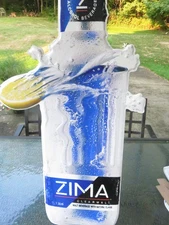 ZIMA CLEARMALT REFRESHING ALCOHOLIC BEVERAGE With LEMON TALL METAL SIGN