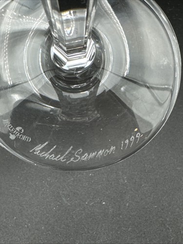 Coppia Flauti Champagne Waterford Millennium Collezione Peace Dove Hope usati in ottime condizioni - Foto 6 di 8