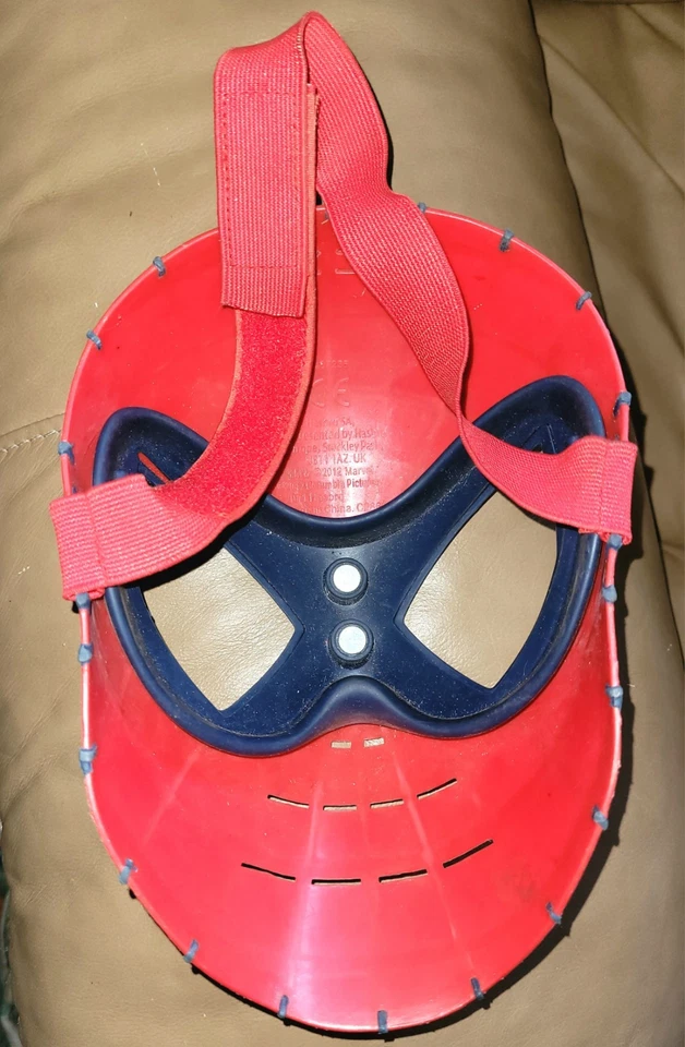 Máscara facial Spiderman de plástico duro talla única para la mayoría de Marvel Hasbro  Foto 2 de 2
