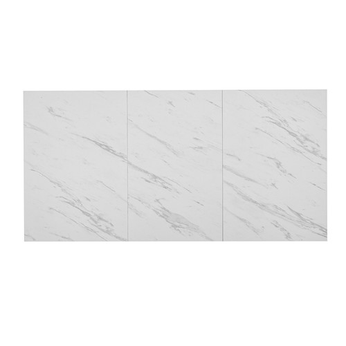Esstisch 160x80cm Rechteckiger Marmormuster Küchentisch für 4-6 Personen Gold - Bild 9 von 13