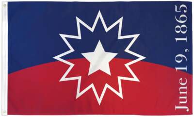 ''JUNETEENTH'' flag 3x5 ft polyester banner sign June 19 1865 19th