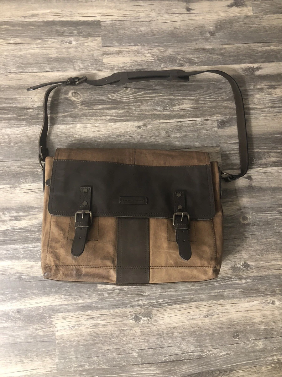 Frye leather deals messenger bag