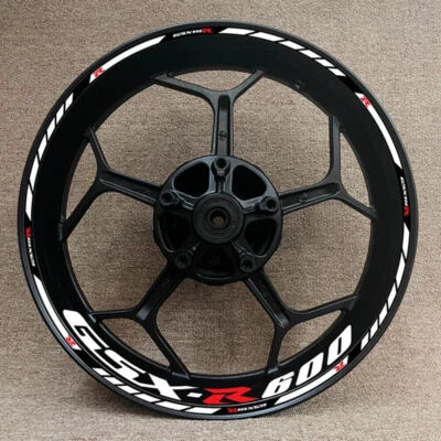 For Suzuki GSXR600 GSX-R 600 Wheel Hub Rim Decorative Decal Reflective Sticker - Bild 1 von 4