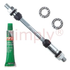 Cyclo 10x175mm Chrome Molybdenum Steel Cycle Axle Lithium Grease and Hub Cages