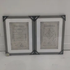 Brand New 'All About The Game I' Framed Print Artwork For Den Home Office FLG35