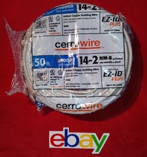 Cerrowire EZ-ID PLUS 50" FT Indoor 14/2 NM-B w/ Ground Wire White NEW SEALED 