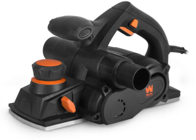 WEN Hand Planer 8 Amp 4-3/8 in. Cutting Corded 2-Way Dust Port 16-Positive Stops