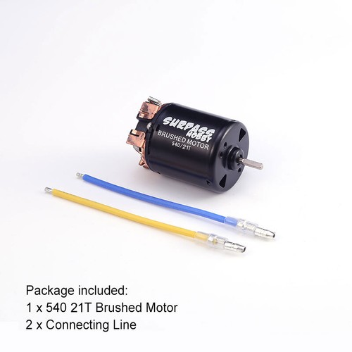 Surpass Hobby 540 21T Brushed Motor for 1/10 HSP HPI Wltoys Kyosho Tamiya RC Car - Imagen 3 de 6