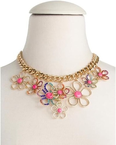 Set Di 5 Braccialetti Indiani Avalaya Con Cristalli Multicolore, Placcati Oro, Larghezze 3 E 6 Mm, Lunghezza 19 Cm