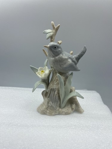Vintage Otagiri Porcelain Bird Figurine Sitting On Branch Pastel Colors Japan - Picture 12 of 12