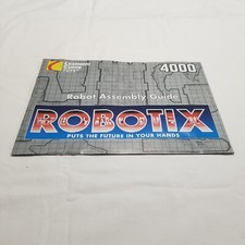 Vtg Milton Bradley Robotix 4000 Assembly Guide Instruction Booklet from 1994