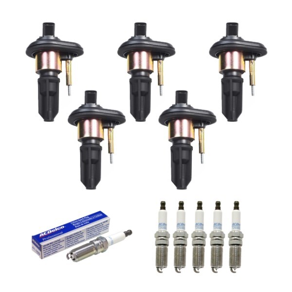 New Set of 5 Ignition Coil  ACDelco Spark Plug for I-350 I-370/Colorado/Canyon